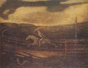 Albert Pinkham Ryder The Race Track oil on canvas